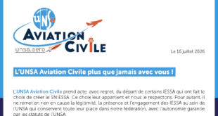 L&rsquo;UNSA Aviation Civile plus que jamais avec vous !
