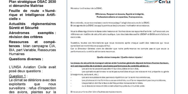 CSA DSAC du 2 octobre 2026