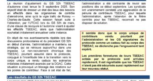 GS 32h TSEEAC d’Automne : Le Combat continue face à une administration qui n’apprend pas de ses erreurs !