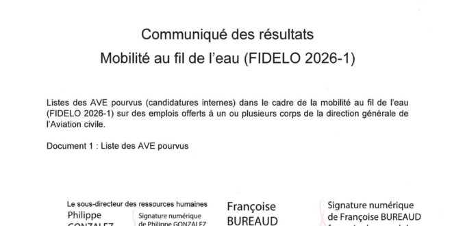 Résultats de la campagne FIDELO 2026-01
